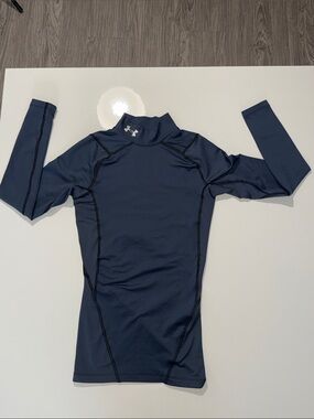 Under Armour Men Compression Long Sleeve Size Small Navy T Shirts